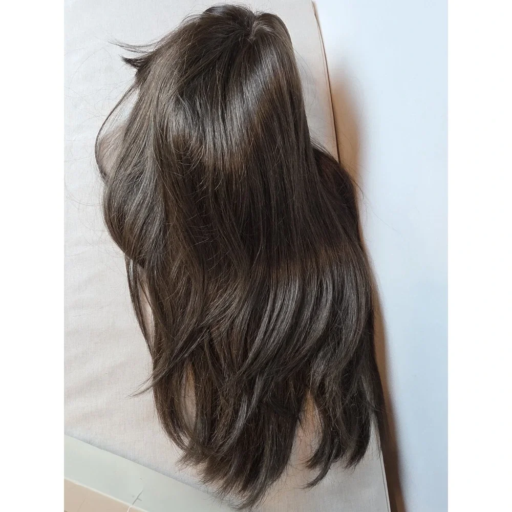 Noriko Wig Long Brunette With Fringe 1621 Justine Dark Chocolate W/box Synthetic